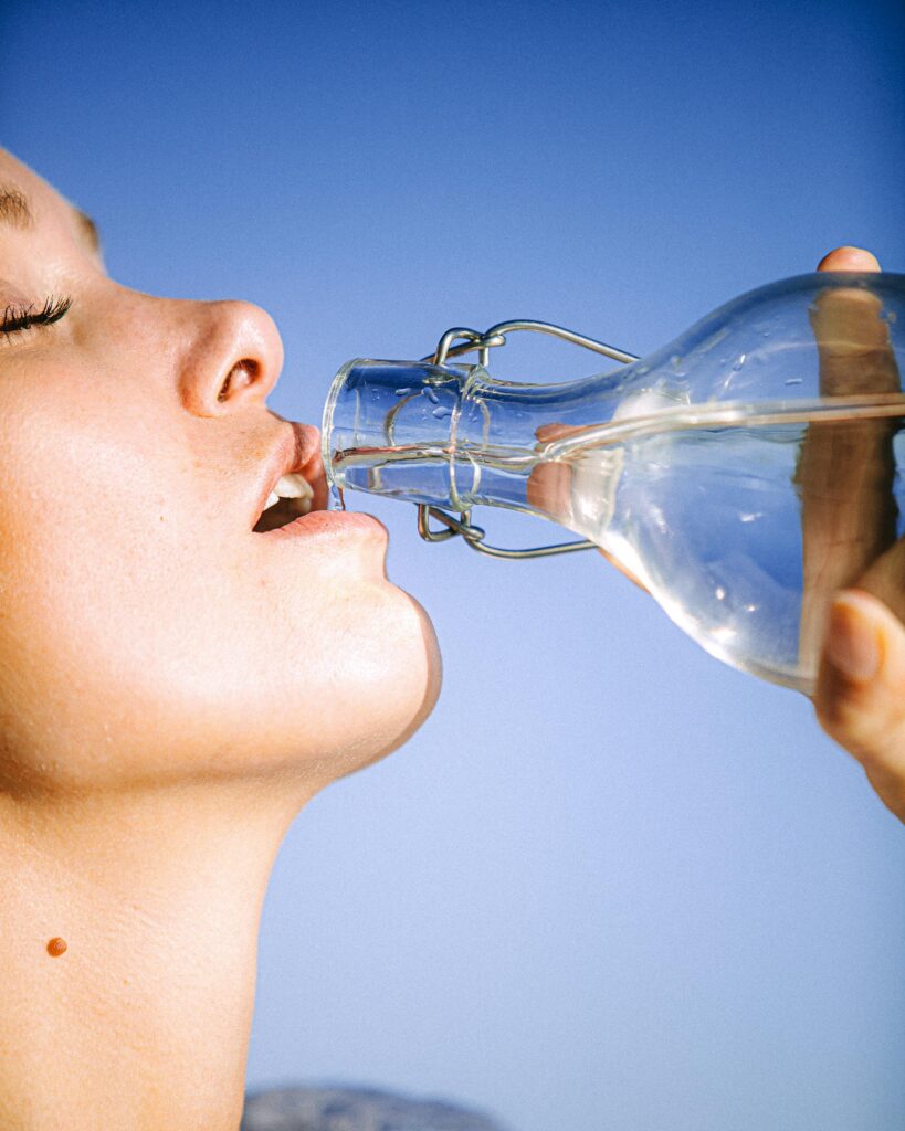 Hydration from Within: Drink Plenty of Water